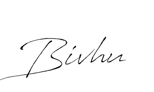 Use a signature maker to create a handwritten signature online. With this signature software, you can design (Antro_Vectra) your own signature for name Bivhu. Bivhu signature style 6 images and pictures png