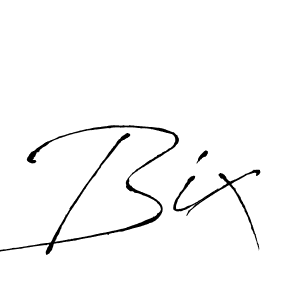 Design your own signature with our free online signature maker. With this signature software, you can create a handwritten (Antro_Vectra) signature for name Bix. Bix signature style 6 images and pictures png