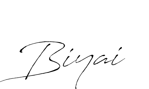 Create a beautiful signature design for name Biyai. With this signature (Antro_Vectra) fonts, you can make a handwritten signature for free. Biyai signature style 6 images and pictures png