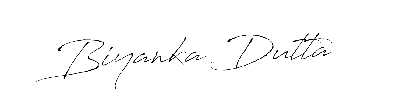 Antro_Vectra is a professional signature style that is perfect for those who want to add a touch of class to their signature. It is also a great choice for those who want to make their signature more unique. Get Biyanka Dutta name to fancy signature for free. Biyanka Dutta signature style 6 images and pictures png