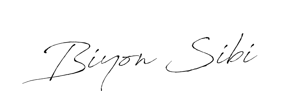 Similarly Antro_Vectra is the best handwritten signature design. Signature creator online .You can use it as an online autograph creator for name Biyon Sibi. Biyon Sibi signature style 6 images and pictures png