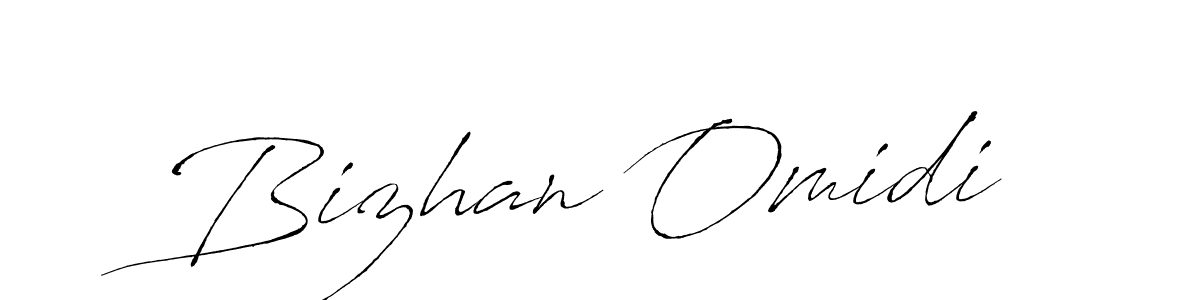 Design your own signature with our free online signature maker. With this signature software, you can create a handwritten (Antro_Vectra) signature for name Bizhan Omidi. Bizhan Omidi signature style 6 images and pictures png