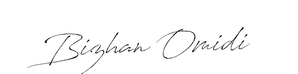 Design your own signature with our free online signature maker. With this signature software, you can create a handwritten (Antro_Vectra) signature for name Bizhan Omidi. Bizhan Omidi signature style 6 images and pictures png