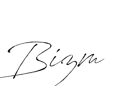 if you are searching for the best signature style for your name Bizm. so please give up your signature search. here we have designed multiple signature styles  using Antro_Vectra. Bizm signature style 6 images and pictures png