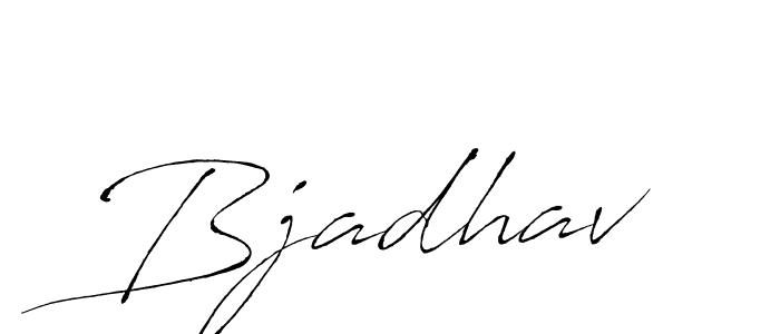 Design your own signature with our free online signature maker. With this signature software, you can create a handwritten (Antro_Vectra) signature for name Bjadhav. Bjadhav signature style 6 images and pictures png