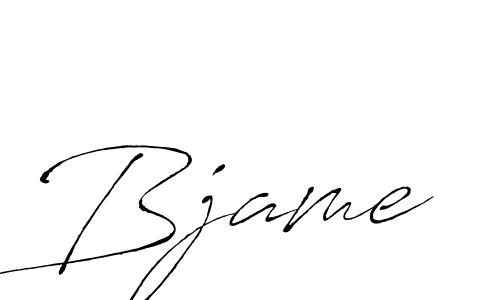 Also we have Bjame name is the best signature style. Create professional handwritten signature collection using Antro_Vectra autograph style. Bjame signature style 6 images and pictures png