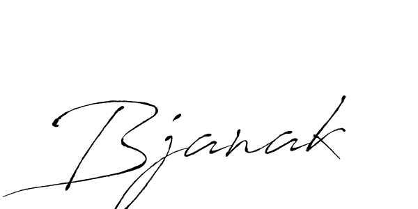 Create a beautiful signature design for name Bjanak. With this signature (Antro_Vectra) fonts, you can make a handwritten signature for free. Bjanak signature style 6 images and pictures png