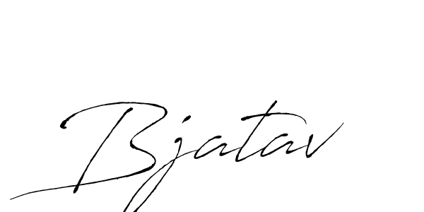 Make a beautiful signature design for name Bjatav. With this signature (Antro_Vectra) style, you can create a handwritten signature for free. Bjatav signature style 6 images and pictures png