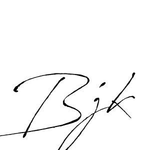 Make a beautiful signature design for name Bjk. With this signature (Antro_Vectra) style, you can create a handwritten signature for free. Bjk signature style 6 images and pictures png