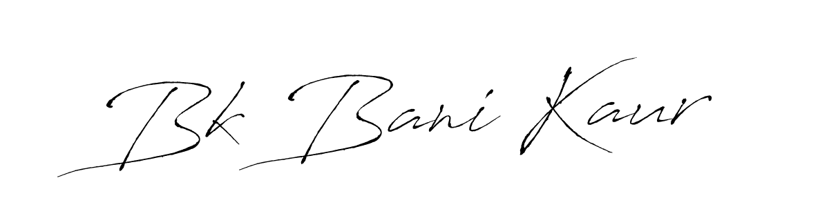Also we have Bk Bani Kaur name is the best signature style. Create professional handwritten signature collection using Antro_Vectra autograph style. Bk Bani Kaur signature style 6 images and pictures png