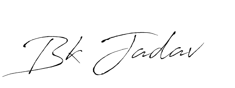Antro_Vectra is a professional signature style that is perfect for those who want to add a touch of class to their signature. It is also a great choice for those who want to make their signature more unique. Get Bk Jadav name to fancy signature for free. Bk Jadav signature style 6 images and pictures png