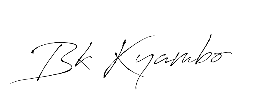 Bk Kyambo stylish signature style. Best Handwritten Sign (Antro_Vectra) for my name. Handwritten Signature Collection Ideas for my name Bk Kyambo. Bk Kyambo signature style 6 images and pictures png