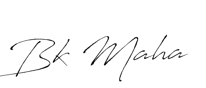 This is the best signature style for the Bk Maha name. Also you like these signature font (Antro_Vectra). Mix name signature. Bk Maha signature style 6 images and pictures png