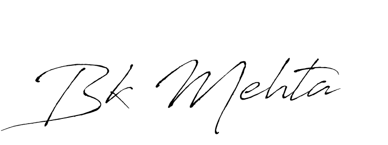 Bk Mehta stylish signature style. Best Handwritten Sign (Antro_Vectra) for my name. Handwritten Signature Collection Ideas for my name Bk Mehta. Bk Mehta signature style 6 images and pictures png