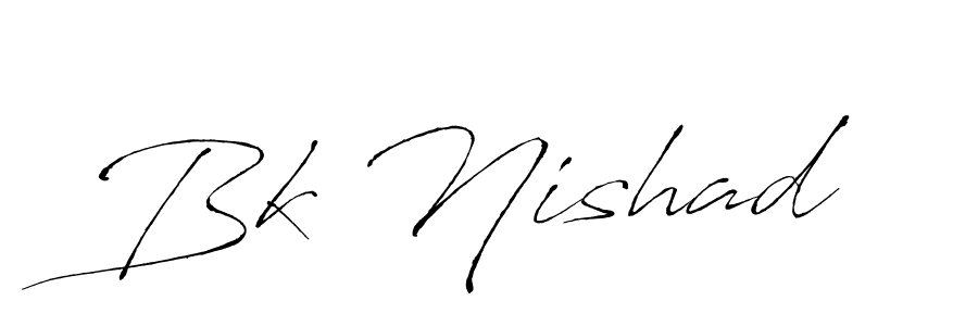 Similarly Antro_Vectra is the best handwritten signature design. Signature creator online .You can use it as an online autograph creator for name Bk Nishad. Bk Nishad signature style 6 images and pictures png
