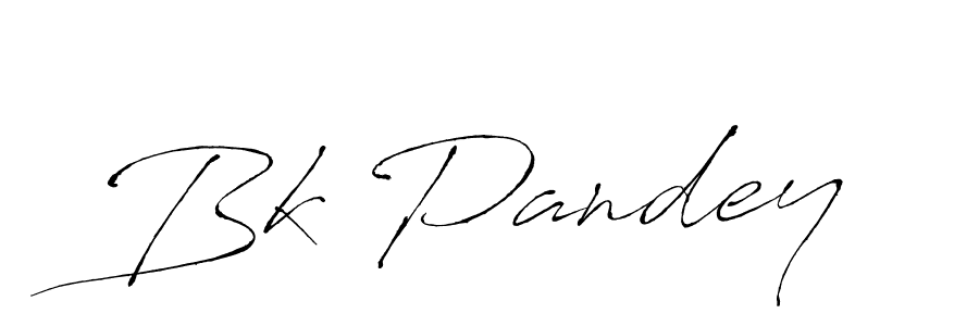 How to make Bk Pandey signature? Antro_Vectra is a professional autograph style. Create handwritten signature for Bk Pandey name. Bk Pandey signature style 6 images and pictures png