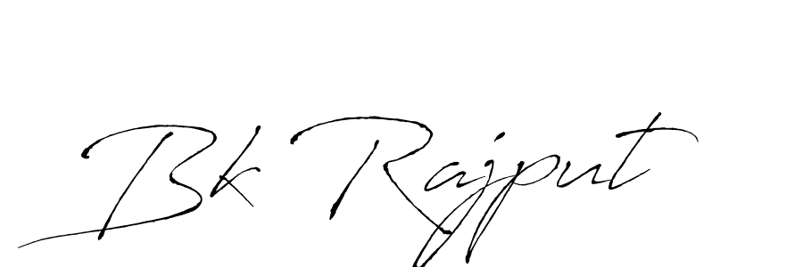 How to make Bk Rajput name signature. Use Antro_Vectra style for creating short signs online. This is the latest handwritten sign. Bk Rajput signature style 6 images and pictures png