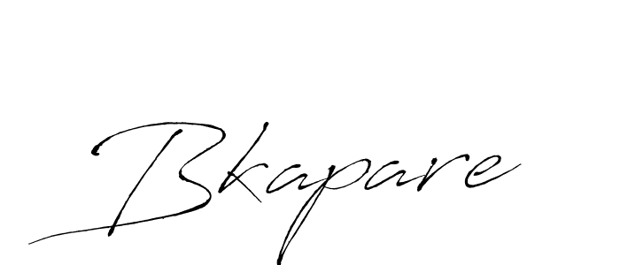 Create a beautiful signature design for name Bkapare. With this signature (Antro_Vectra) fonts, you can make a handwritten signature for free. Bkapare signature style 6 images and pictures png