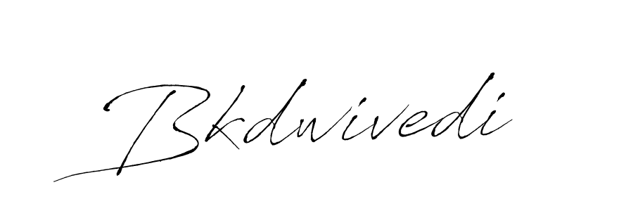 Make a beautiful signature design for name Bkdwivedi. With this signature (Antro_Vectra) style, you can create a handwritten signature for free. Bkdwivedi signature style 6 images and pictures png