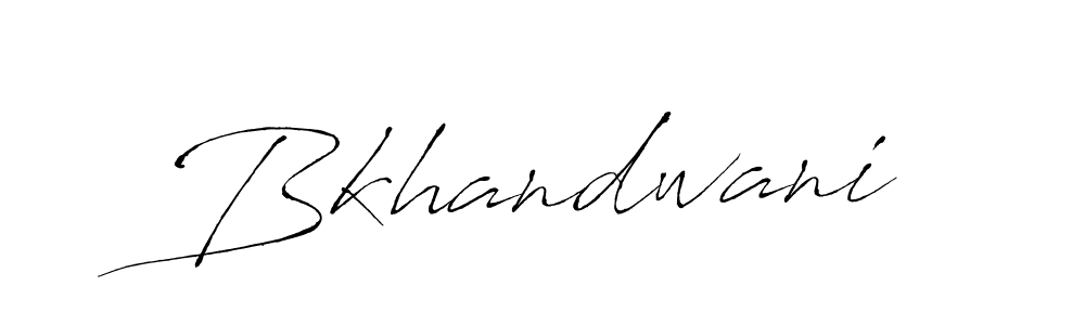Design your own signature with our free online signature maker. With this signature software, you can create a handwritten (Antro_Vectra) signature for name Bkhandwani. Bkhandwani signature style 6 images and pictures png