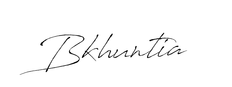 How to make Bkhuntia signature? Antro_Vectra is a professional autograph style. Create handwritten signature for Bkhuntia name. Bkhuntia signature style 6 images and pictures png