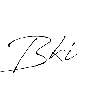 Use a signature maker to create a handwritten signature online. With this signature software, you can design (Antro_Vectra) your own signature for name Bki. Bki signature style 6 images and pictures png