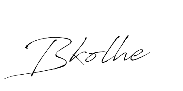 How to make Bkolhe name signature. Use Antro_Vectra style for creating short signs online. This is the latest handwritten sign. Bkolhe signature style 6 images and pictures png