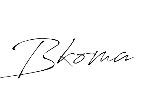Use a signature maker to create a handwritten signature online. With this signature software, you can design (Antro_Vectra) your own signature for name Bkoma. Bkoma signature style 6 images and pictures png