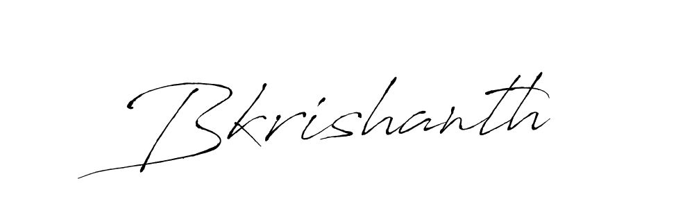 Similarly Antro_Vectra is the best handwritten signature design. Signature creator online .You can use it as an online autograph creator for name Bkrishanth. Bkrishanth signature style 6 images and pictures png