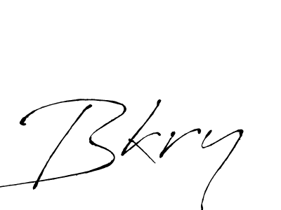 Make a beautiful signature design for name Bkry. With this signature (Antro_Vectra) style, you can create a handwritten signature for free. Bkry signature style 6 images and pictures png