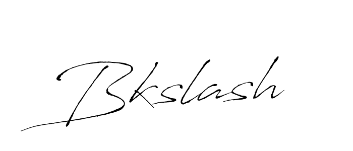 How to make Bkslash signature? Antro_Vectra is a professional autograph style. Create handwritten signature for Bkslash name. Bkslash signature style 6 images and pictures png