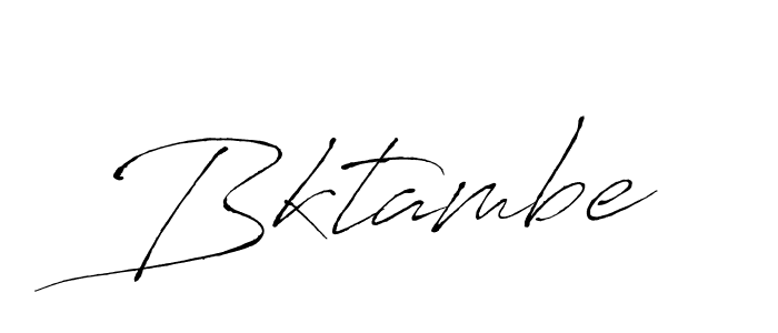 Create a beautiful signature design for name Bktambe. With this signature (Antro_Vectra) fonts, you can make a handwritten signature for free. Bktambe signature style 6 images and pictures png
