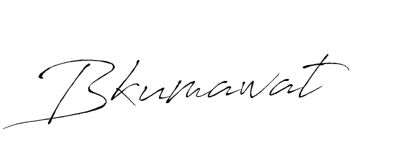 Make a beautiful signature design for name Bkumawat. With this signature (Antro_Vectra) style, you can create a handwritten signature for free. Bkumawat signature style 6 images and pictures png