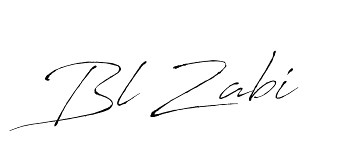 Bl Zabi stylish signature style. Best Handwritten Sign (Antro_Vectra) for my name. Handwritten Signature Collection Ideas for my name Bl Zabi. Bl Zabi signature style 6 images and pictures png