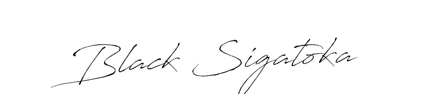 Antro_Vectra is a professional signature style that is perfect for those who want to add a touch of class to their signature. It is also a great choice for those who want to make their signature more unique. Get Black Sigatoka name to fancy signature for free. Black Sigatoka signature style 6 images and pictures png