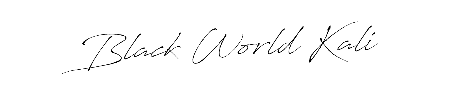 Make a beautiful signature design for name Black World Kali. With this signature (Antro_Vectra) style, you can create a handwritten signature for free. Black World Kali signature style 6 images and pictures png