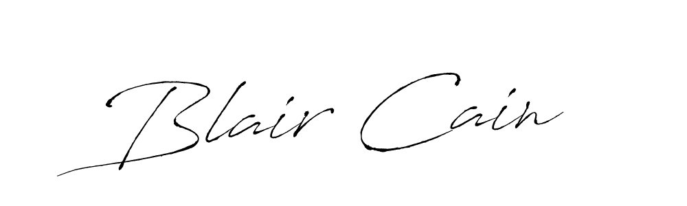 Make a beautiful signature design for name Blair Cain. With this signature (Antro_Vectra) style, you can create a handwritten signature for free. Blair Cain signature style 6 images and pictures png