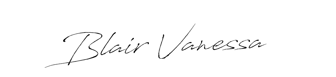 Similarly Antro_Vectra is the best handwritten signature design. Signature creator online .You can use it as an online autograph creator for name Blair Vanessa. Blair Vanessa signature style 6 images and pictures png