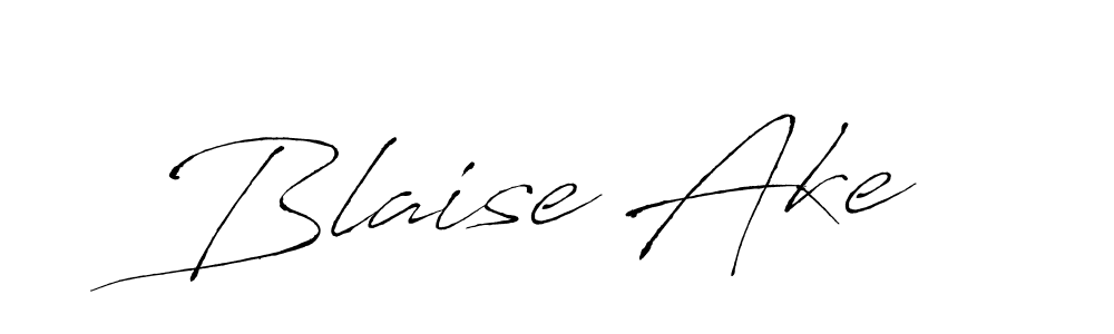 Make a beautiful signature design for name Blaise Ake. With this signature (Antro_Vectra) style, you can create a handwritten signature for free. Blaise Ake signature style 6 images and pictures png