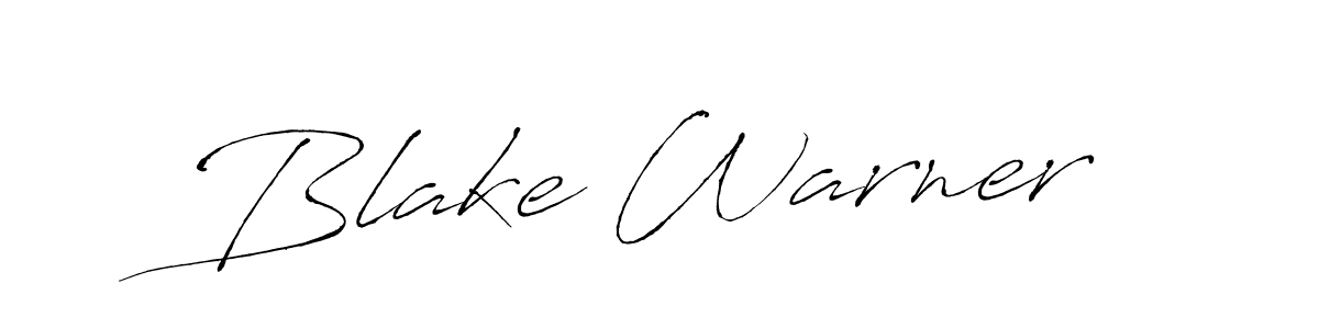 Create a beautiful signature design for name Blake Warner. With this signature (Antro_Vectra) fonts, you can make a handwritten signature for free. Blake Warner signature style 6 images and pictures png