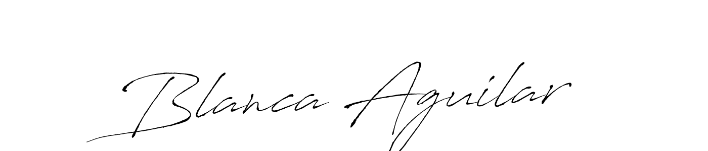 Design your own signature with our free online signature maker. With this signature software, you can create a handwritten (Antro_Vectra) signature for name Blanca Aguilar. Blanca Aguilar signature style 6 images and pictures png