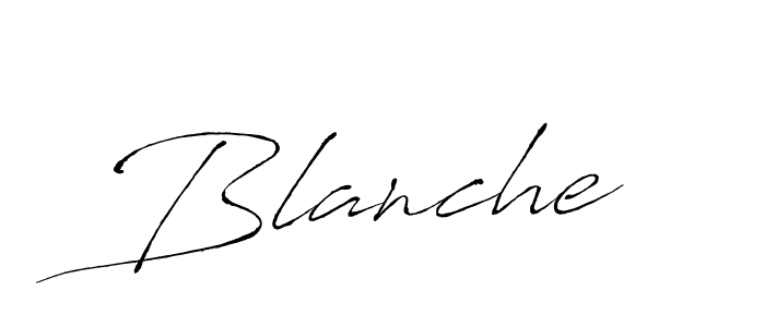 Use a signature maker to create a handwritten signature online. With this signature software, you can design (Antro_Vectra) your own signature for name Blanche. Blanche signature style 6 images and pictures png