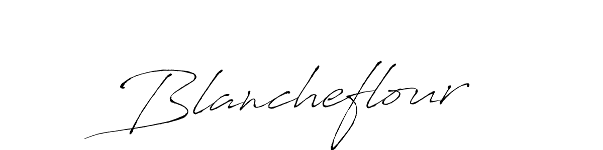 You should practise on your own different ways (Antro_Vectra) to write your name (Blancheflour) in signature. don't let someone else do it for you. Blancheflour signature style 6 images and pictures png