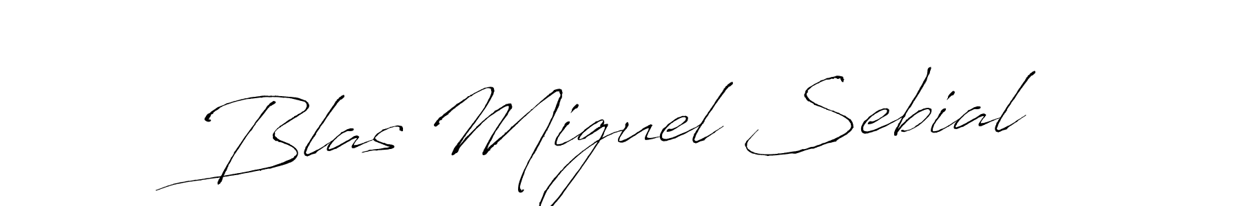 Antro_Vectra is a professional signature style that is perfect for those who want to add a touch of class to their signature. It is also a great choice for those who want to make their signature more unique. Get Blas Miguel Sebial name to fancy signature for free. Blas Miguel Sebial signature style 6 images and pictures png