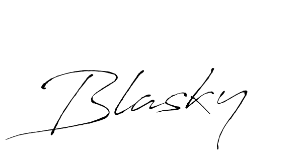 You should practise on your own different ways (Antro_Vectra) to write your name (Blasky) in signature. don't let someone else do it for you. Blasky signature style 6 images and pictures png