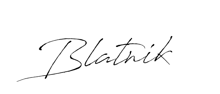 Create a beautiful signature design for name Blatnik. With this signature (Antro_Vectra) fonts, you can make a handwritten signature for free. Blatnik signature style 6 images and pictures png