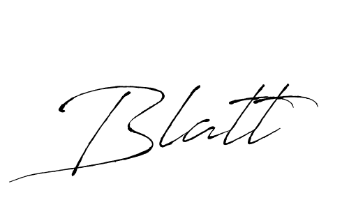 How to make Blatt signature? Antro_Vectra is a professional autograph style. Create handwritten signature for Blatt name. Blatt signature style 6 images and pictures png