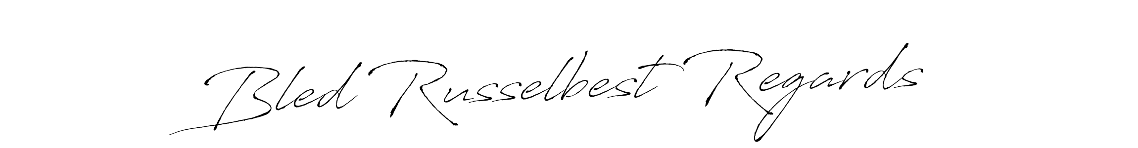 Antro_Vectra is a professional signature style that is perfect for those who want to add a touch of class to their signature. It is also a great choice for those who want to make their signature more unique. Get Bled Russelbest Regards name to fancy signature for free. Bled Russelbest Regards signature style 6 images and pictures png