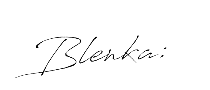 Design your own signature with our free online signature maker. With this signature software, you can create a handwritten (Antro_Vectra) signature for name Blenka:. Blenka: signature style 6 images and pictures png