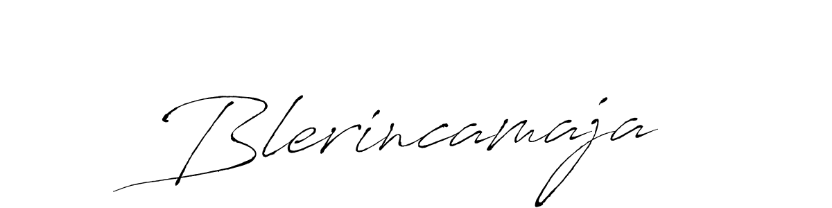 Use a signature maker to create a handwritten signature online. With this signature software, you can design (Antro_Vectra) your own signature for name Blerincamaja. Blerincamaja signature style 6 images and pictures png